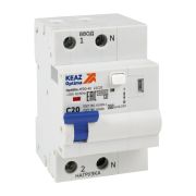 KEAZ Устройство защиты от дугового пробоя с АВДТ и защ. от пов. напряж. OptiDin AFDD-40-22C20-A-У3 (2P, C20, 30mA, Uоткл 275В)