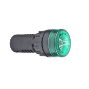 KEAZ Зуммер с пульсирующим сигналом OptiSignal Compact D22 C7-B-B3FL зеленый с подсветкой 24 В AC/DC