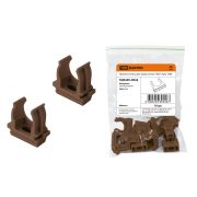 Крепеж-клипса для трубы 25 мм (10 шт) «ЭКО» (венге) TDM